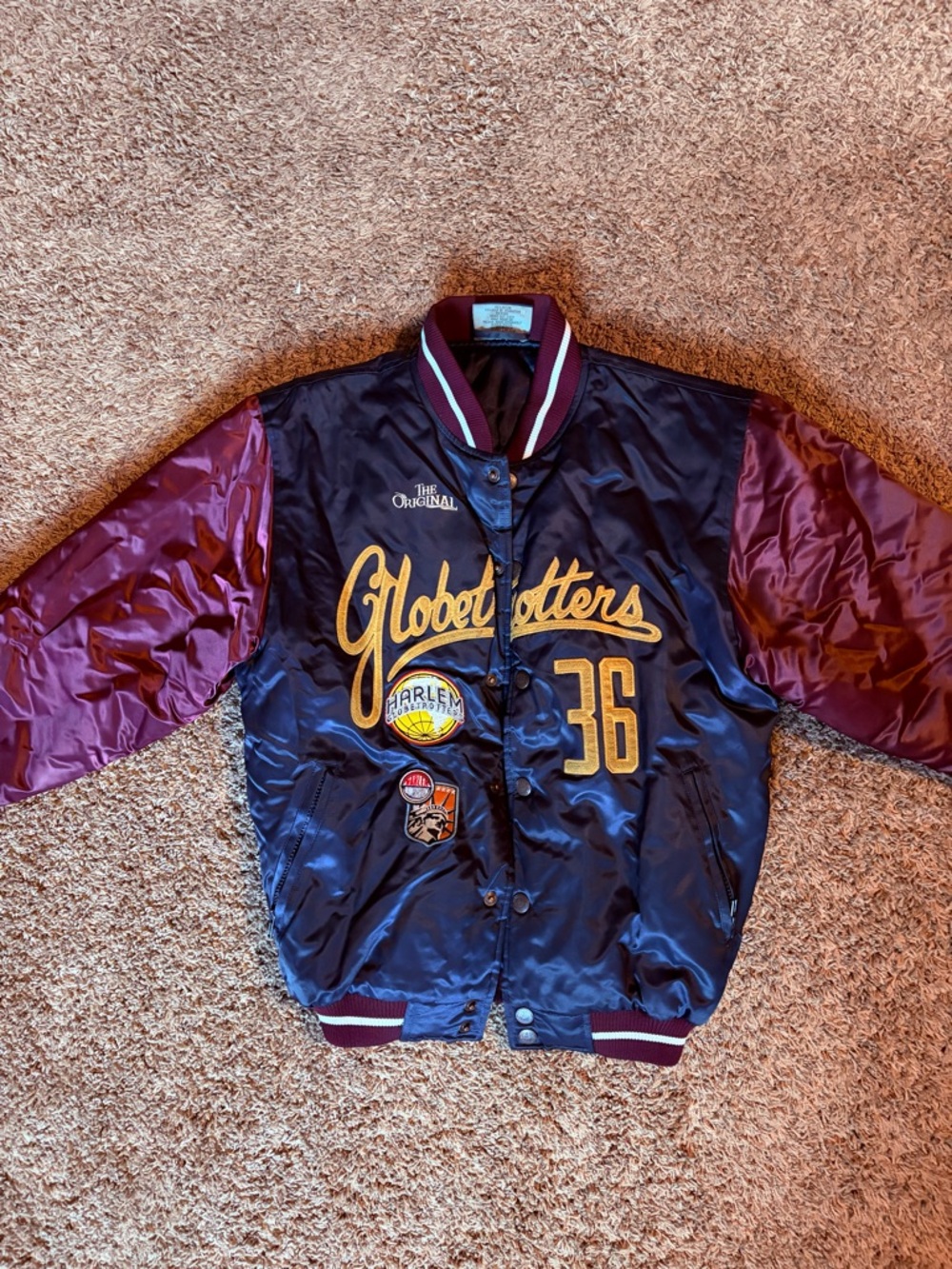 Boys Vintage Limited Edition Harlem Globetrotters Varsity Jacket